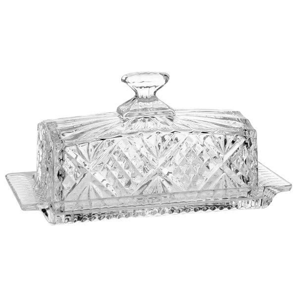 Glass Butter Rectangle Dish with Lid