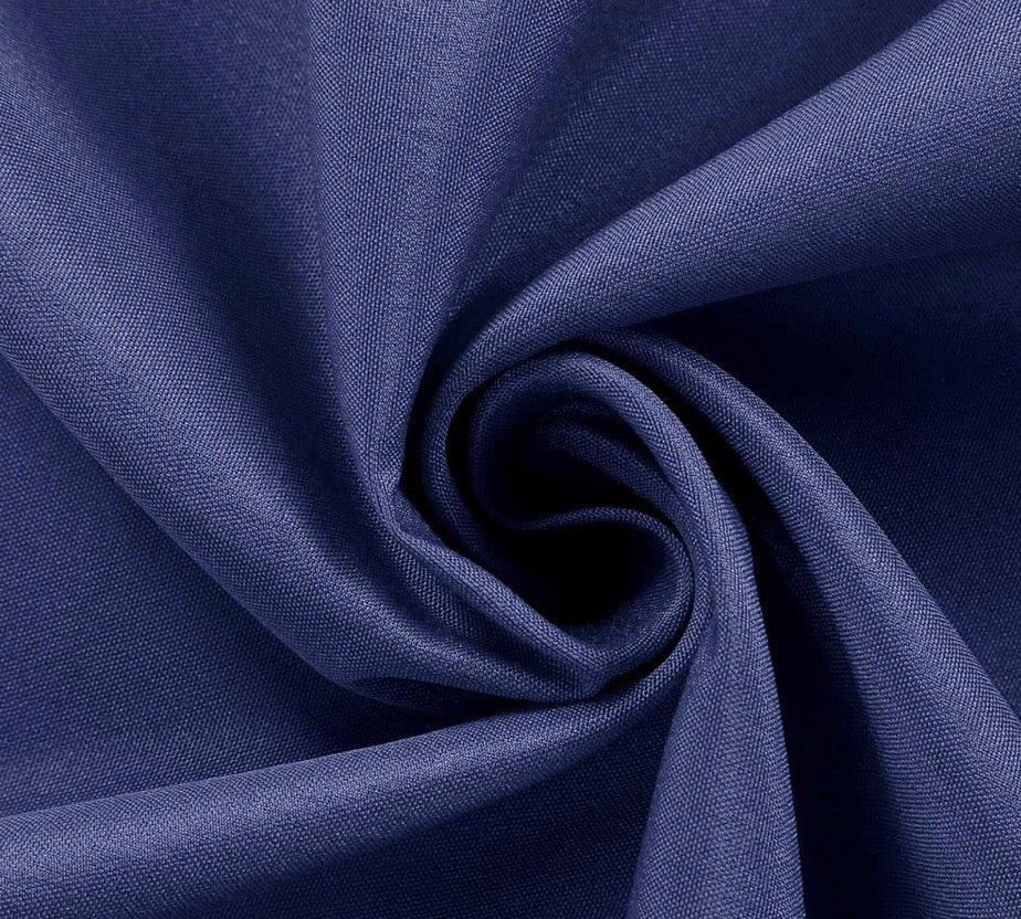 Black & White - 120" Round Polyester (Lightly Pressed)