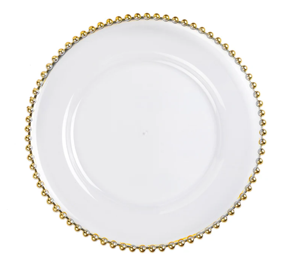 Gold Hobnail Charger