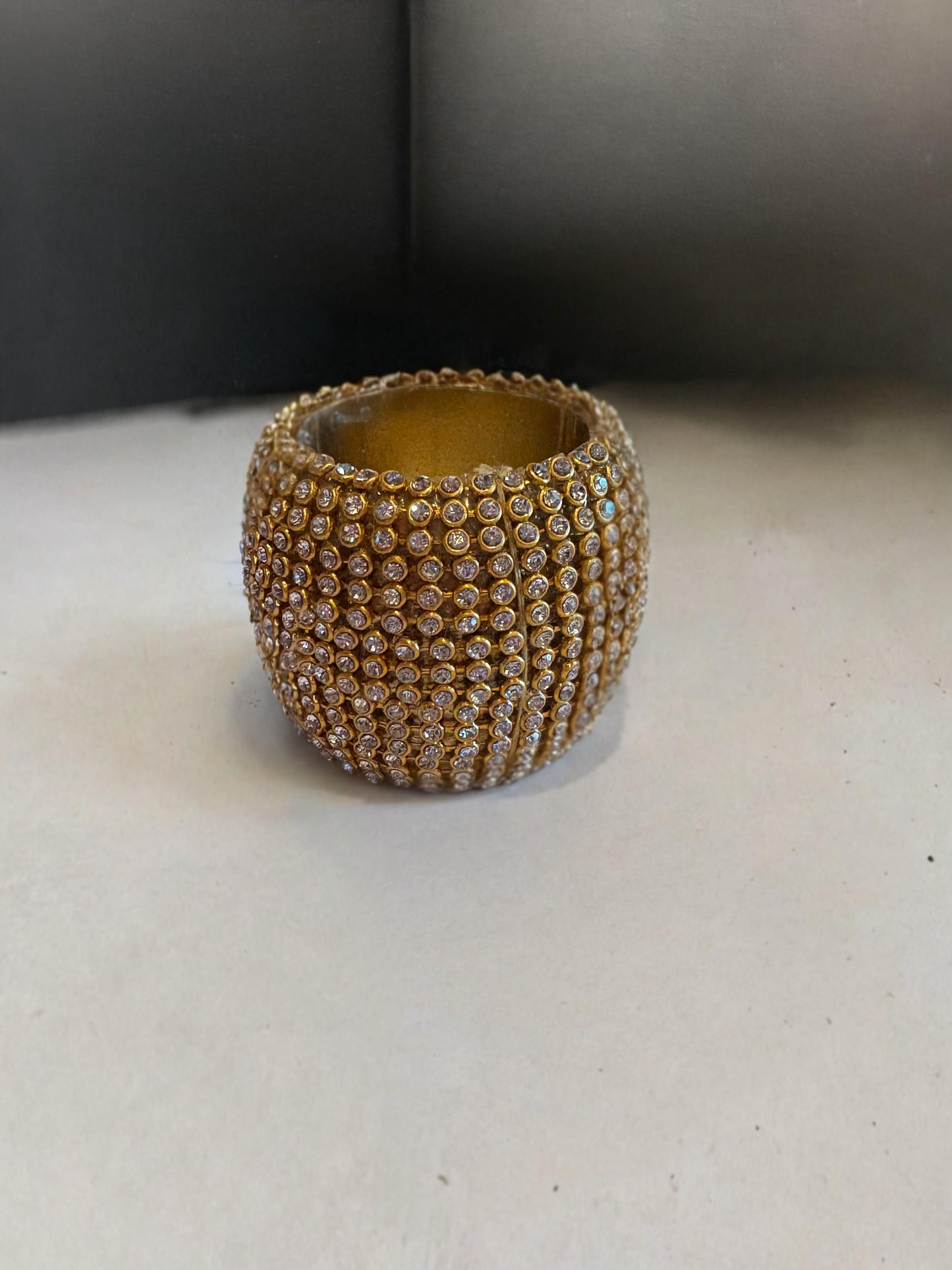 Gold Rhinestone Napkin Ring