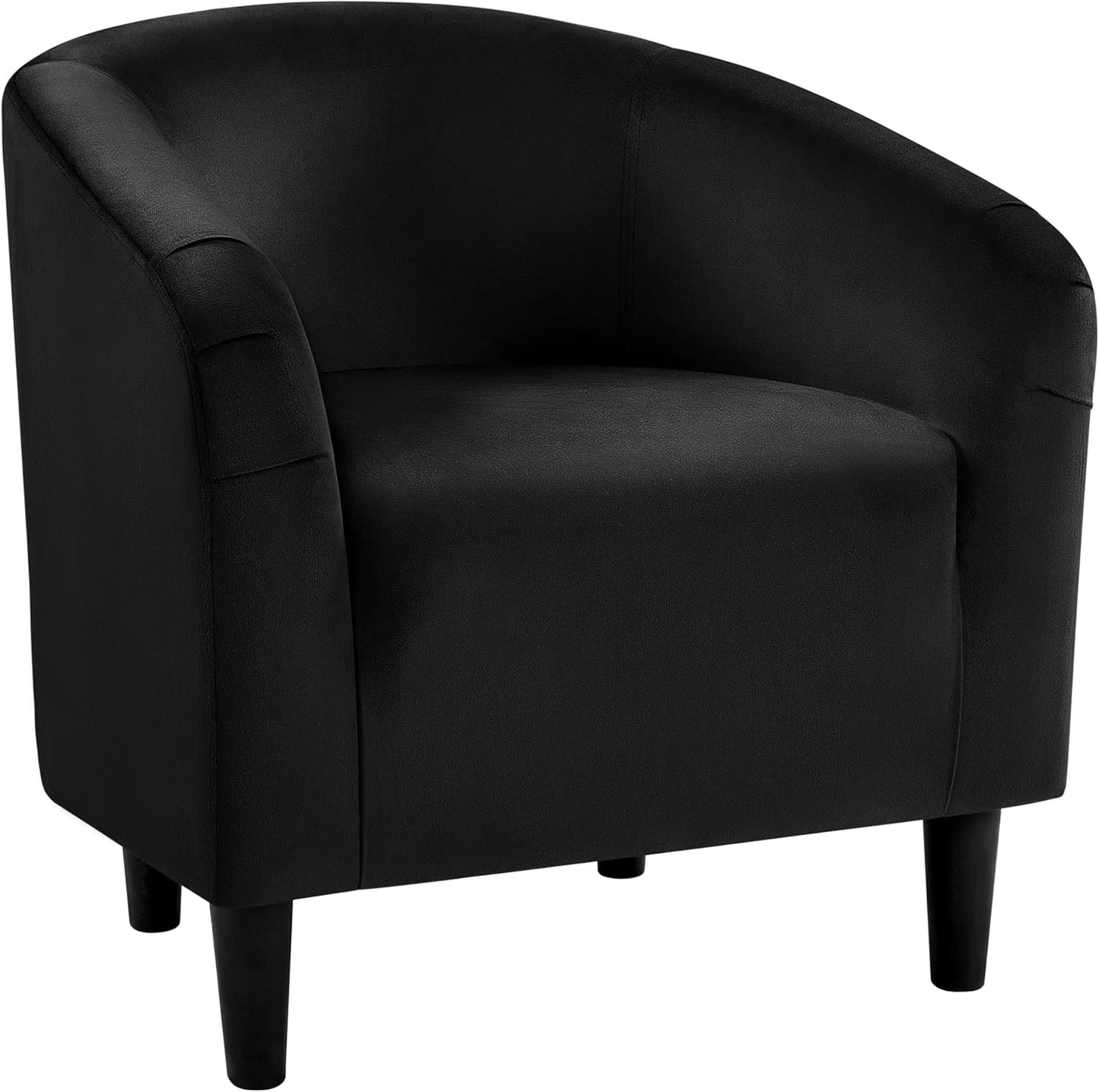 Black Barrel Chair