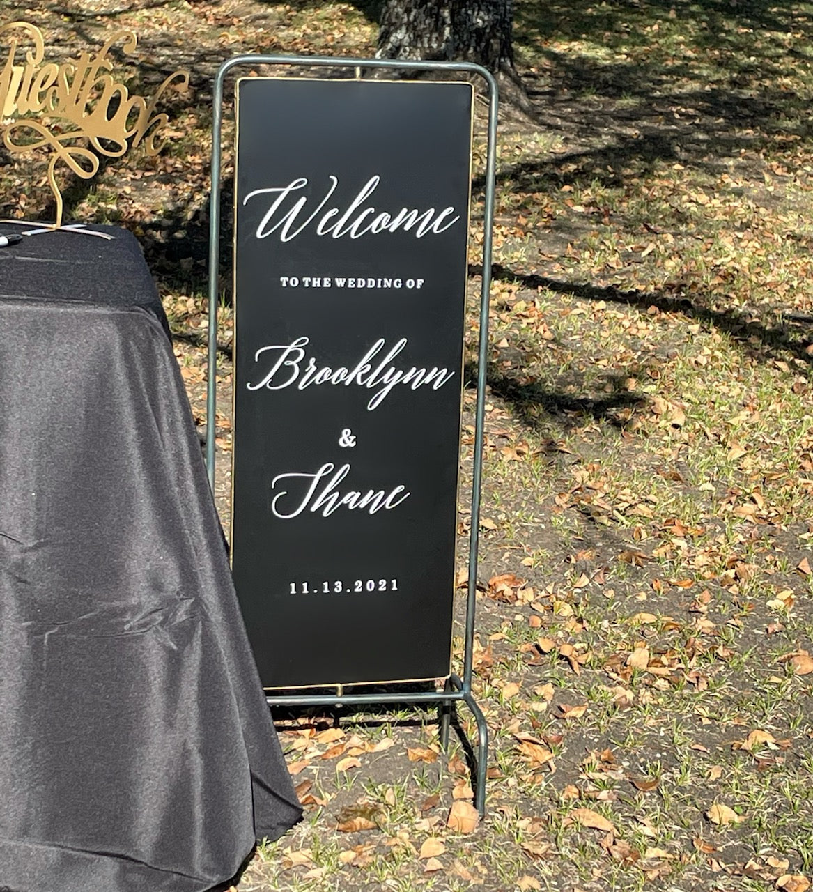 Swivel Metal Chalkboard (Customizable)
