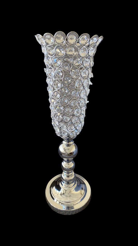 Crystal Tulip Candle Holder Stand