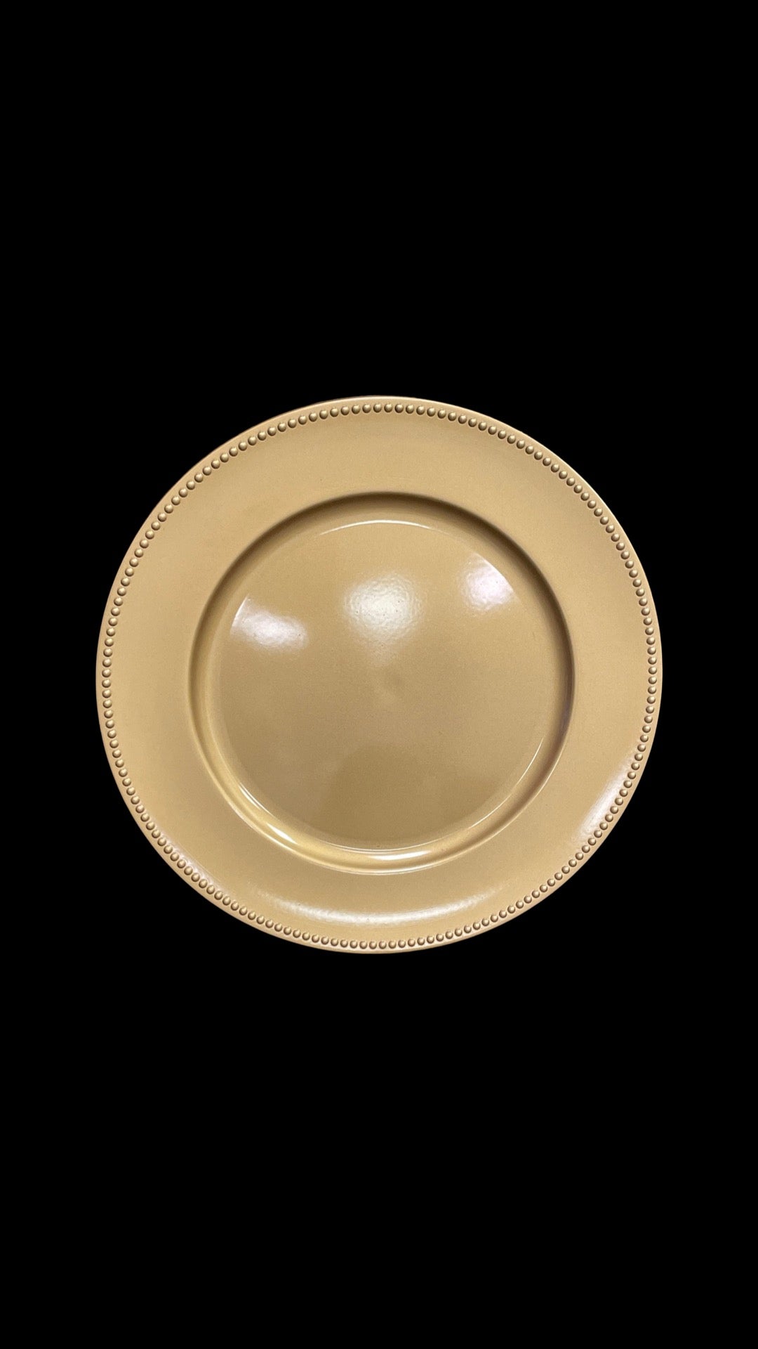 Gold Beaded Acrylic Charger