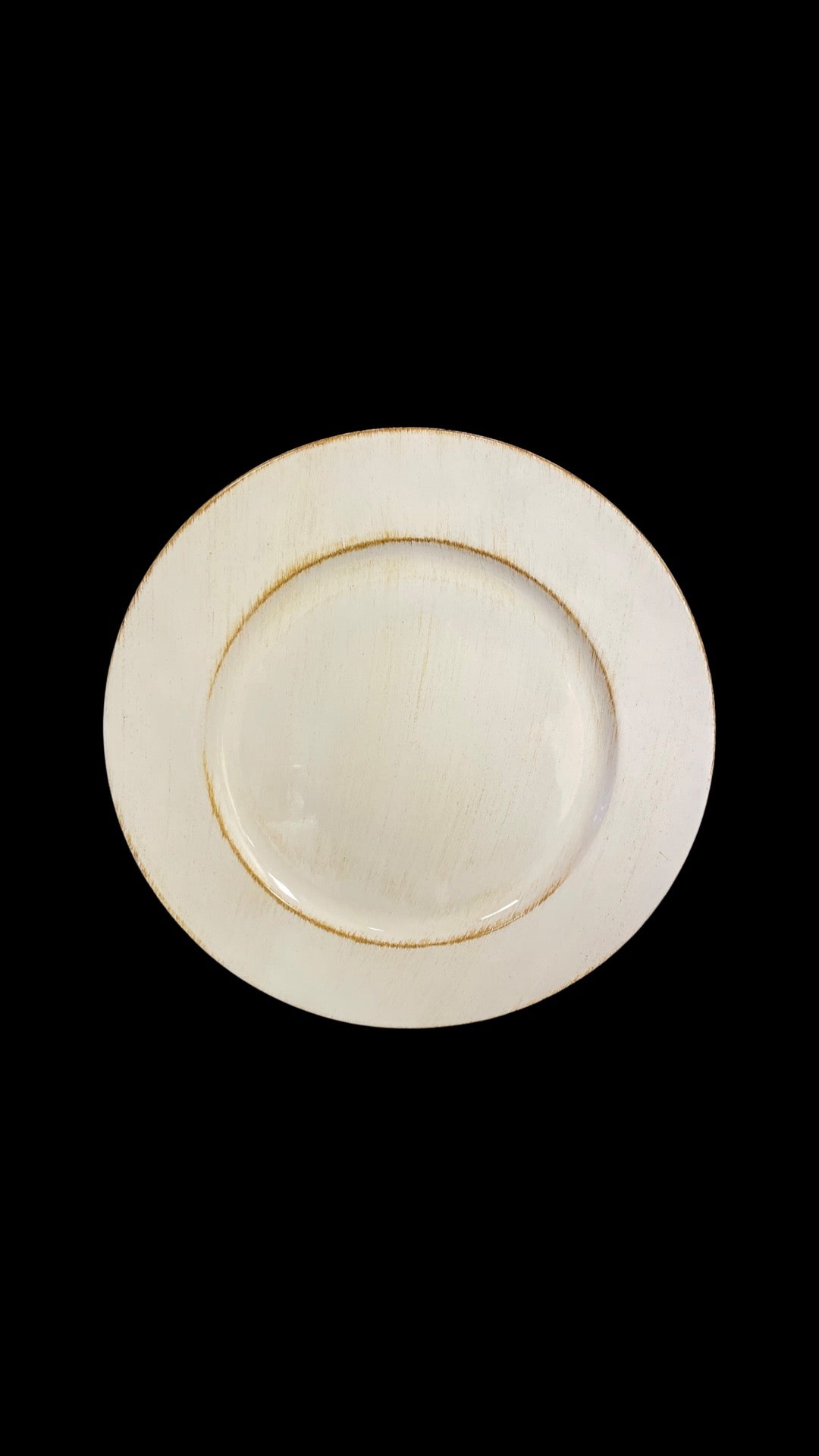 White Beach Acrylic Charger