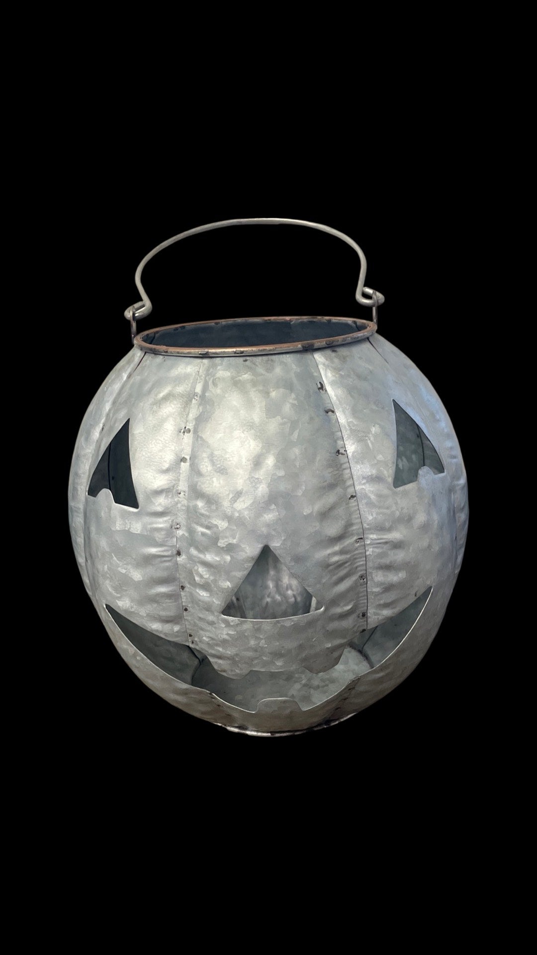 Galvanized Jack-O-Lantern