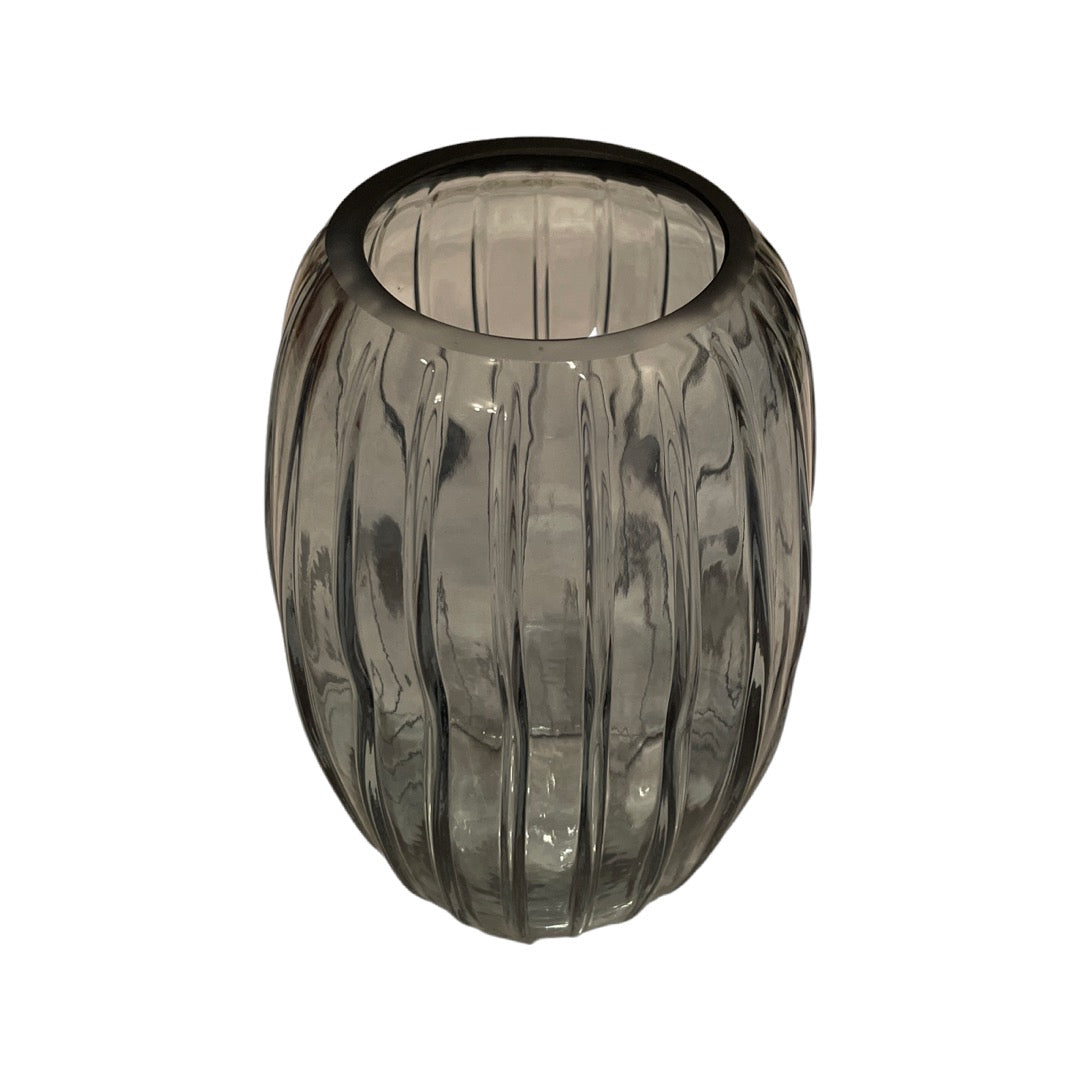 Dusty Blue Distorted Vase