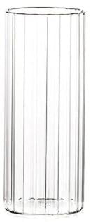 Ribbed Glass Cylinder 3" x 8"