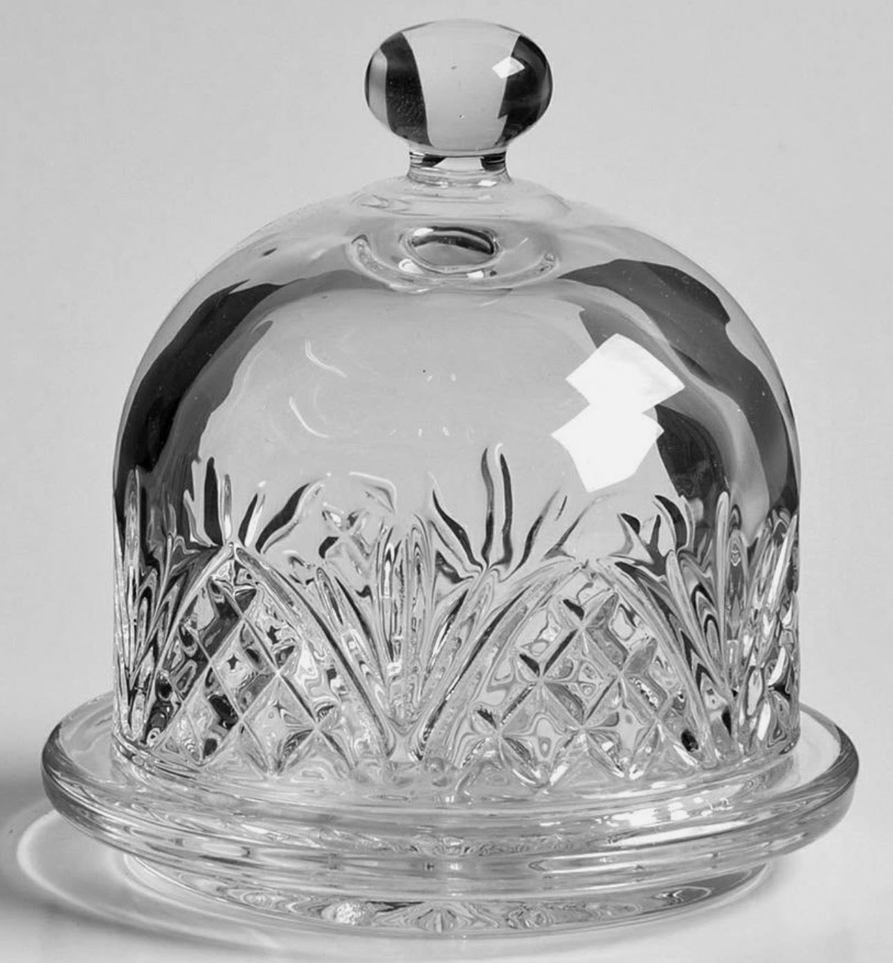 Elegant Glass Butter Dome Dish with Lid