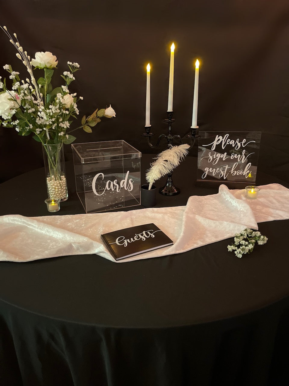Clear Guestbook Table