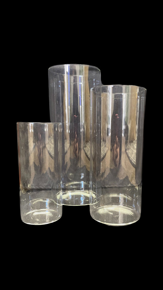 Glass Cylinder Without Candle (Group of 3)