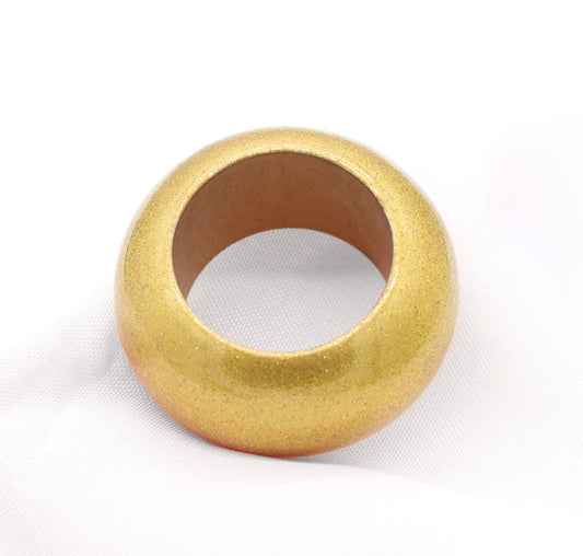 Matte Gold Acrylic Napkin Ring