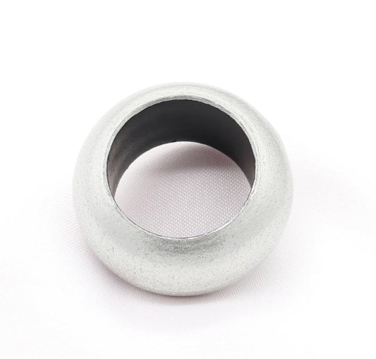 Matte Silver Acrylic Napkin Ring