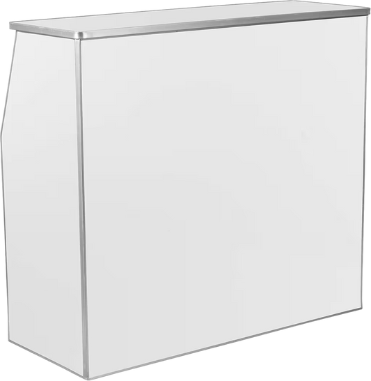 White Portable Bar