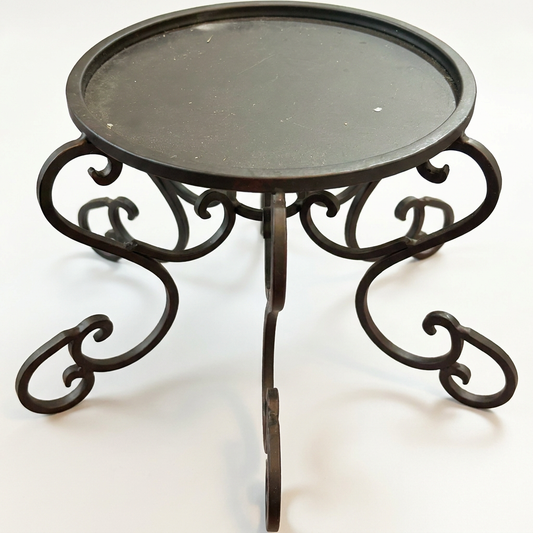 Black Wrought Iron Candleholder/Stand, Large