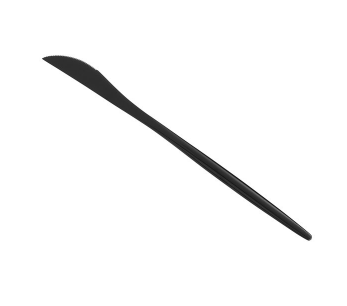 Matte Black Dinner Knife