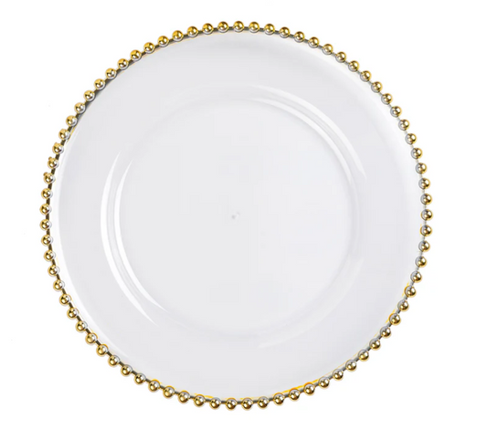 Gold Hobnail Charger
