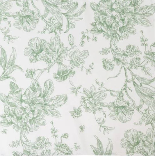 Green French Toile