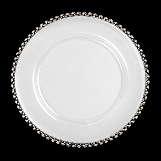 Silver Hobnail Charger
