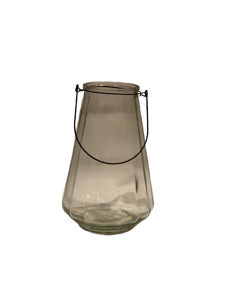Ribbed Lantern Vase