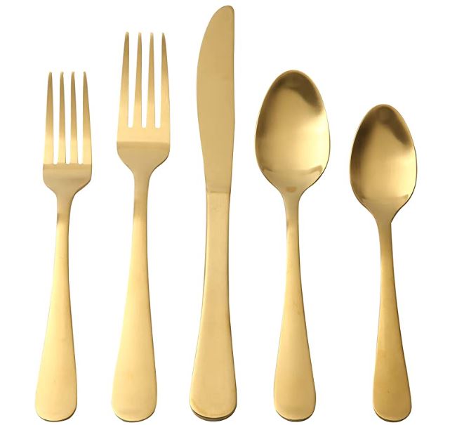 Matte Gold Dinner Fork