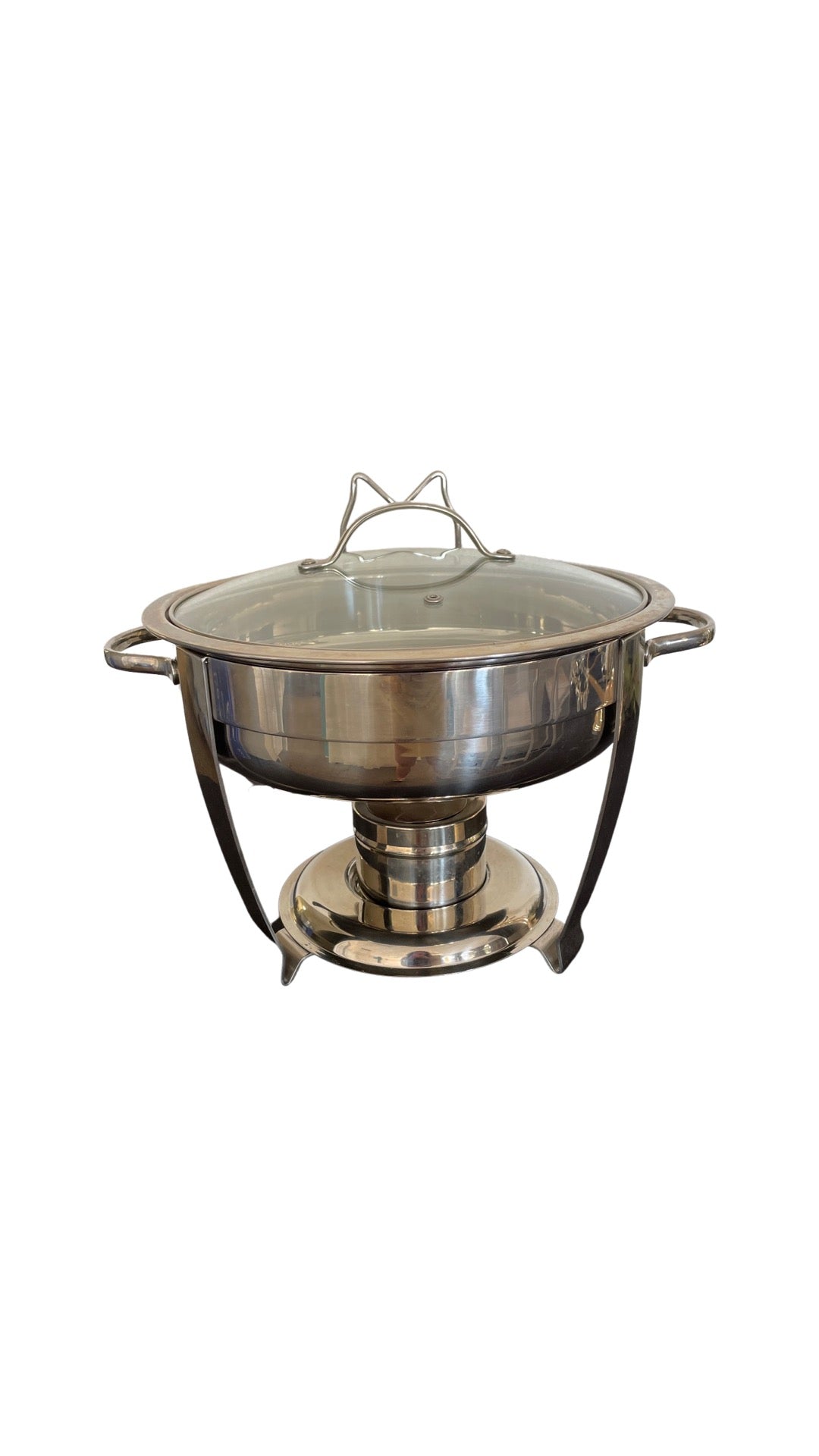 4 Qt. Round Steel Chafing Dish