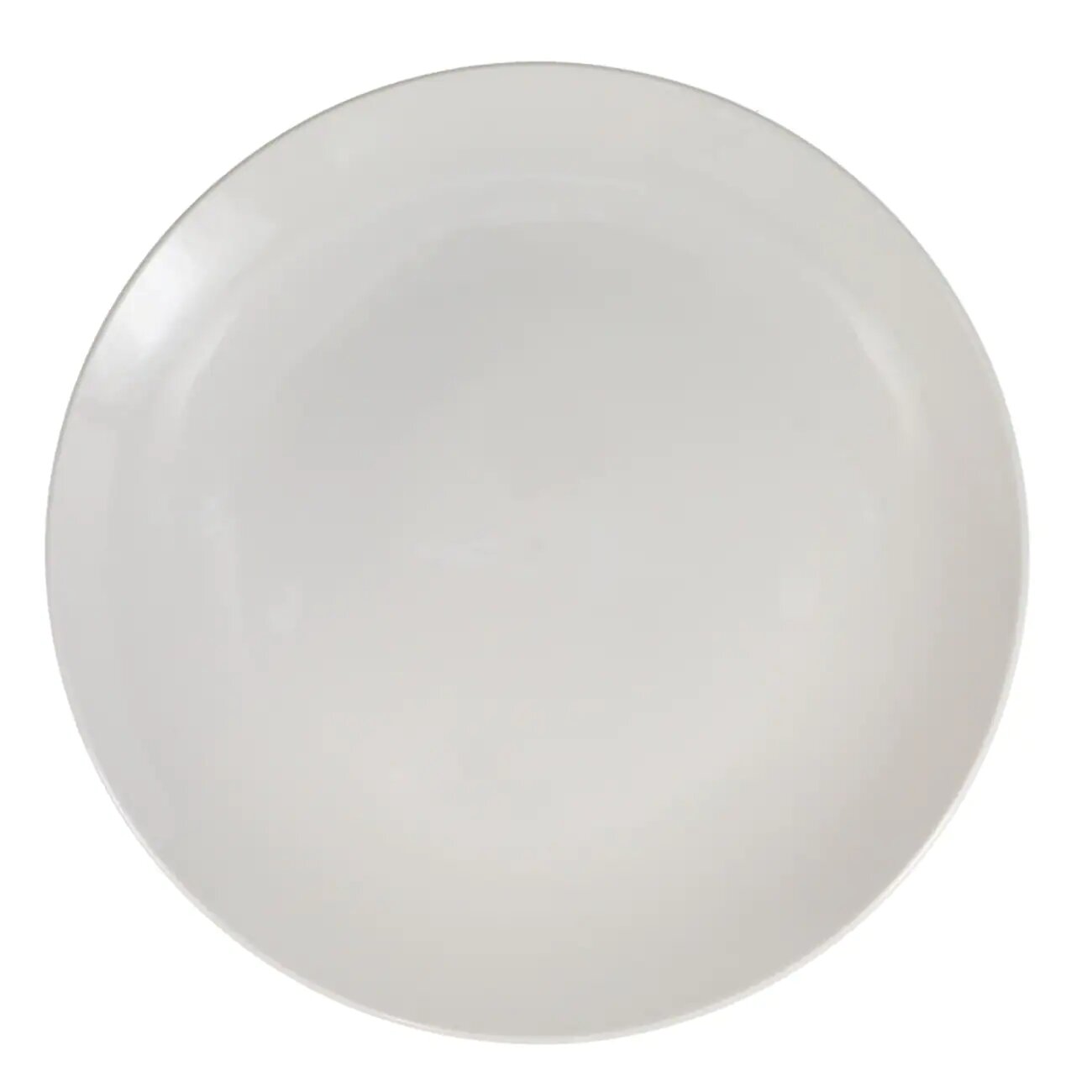10.5" Ceramic White Dinner Plate